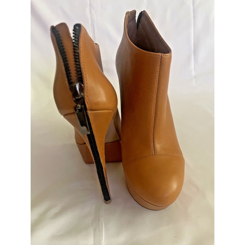 Carvela by Kurt Geiger Women's Heels Sz 7 Platform Stiletto Ankle Boots Warm Tan - Picture 8 of 16